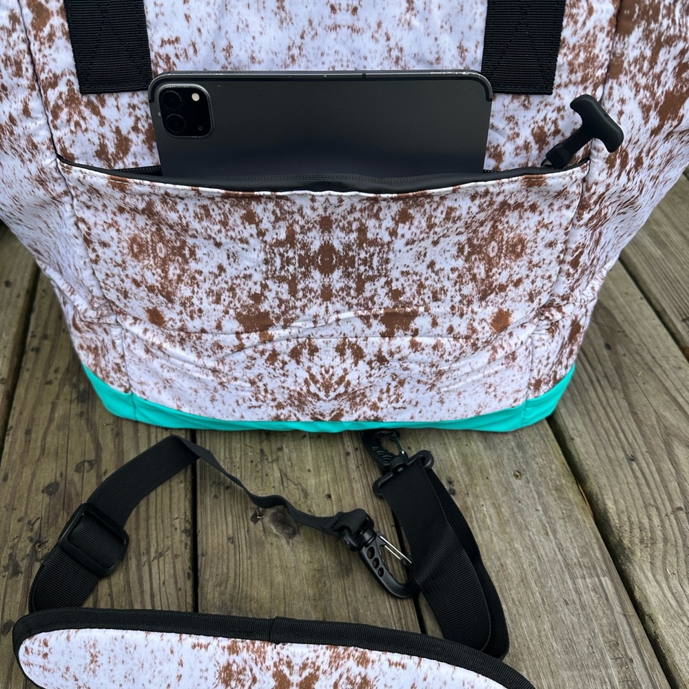 🐮NEW COW PRINT INSULATED COOLER/ THERMAL LUNCH PICNIC BEACH BAG TOTE🐮 - Picture 4 of 11